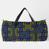 Cool Kleurrijke Funky Abstracte Dot Art Pattern Plunjezak (Achterkant)