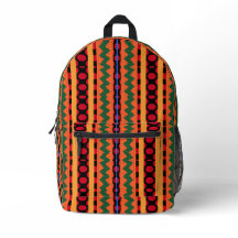 Cool Kleurrijke Kente Stripes Print