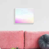 Cool Kleurrijke Ombre Gradients & Uw Script Canvas Afdruk (Insitu (Woonkamer))