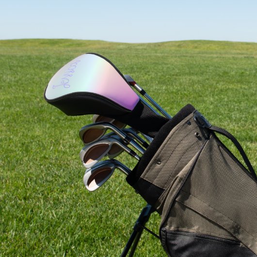 Cool Kleurrijke Ombre Gradients & Uw Script Golfheadcover (Insitu)