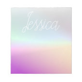 Cool Kleurrijke Ombre Gradients & Uw Script Notitieblok (Voorkant)