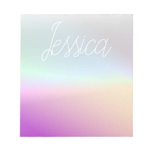 Cool Kleurrijke Ombre Gradients & Uw Script Notitieblok (Voorkant)