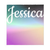 Cool Kleurrijke Ombre Gradients & Uw Script Notitieblok (Voorkant)