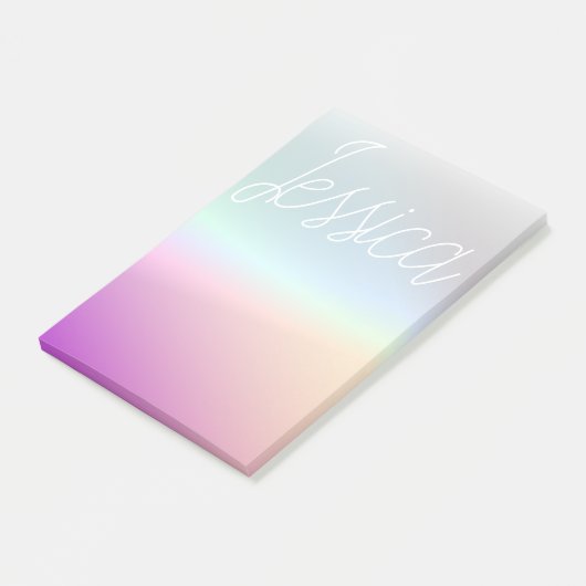 Cool Kleurrijke Ombre Gradients & Uw Script Post-it® Notes (Schuin)