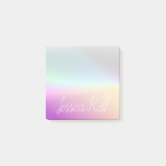 Cool Kleurrijke Ombre Gradients & Uw Script Post-it® Notes (Voorkant)
