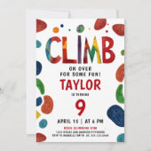 Cool Kleurrijke Red Rock Klimmen Avontuurlijk Fees Kaart (Voorkant)