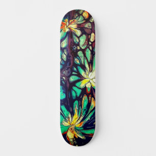 Cool Kleurrijke Stedelijke Straatkunst Geïnspireer Skateboard