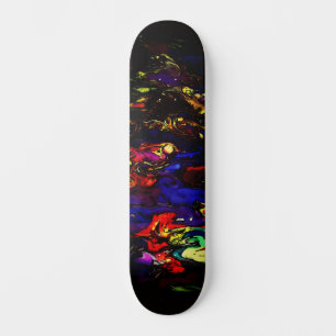 Cool Kleurrijke Urban Abstracte Street Art Geïnspi Skateboard