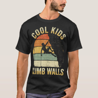 Cool Klimmuur Extreemsport Klimmen T-shirt