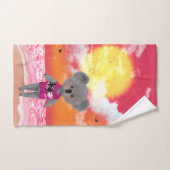 Cool Koala op Sunset Beach Handdoek (Handdoek)