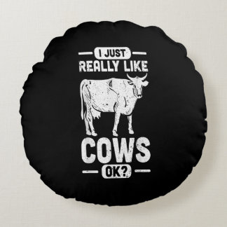 Cool Koe Animal Idee| Funny Koe Lover Gift Rond Kussen