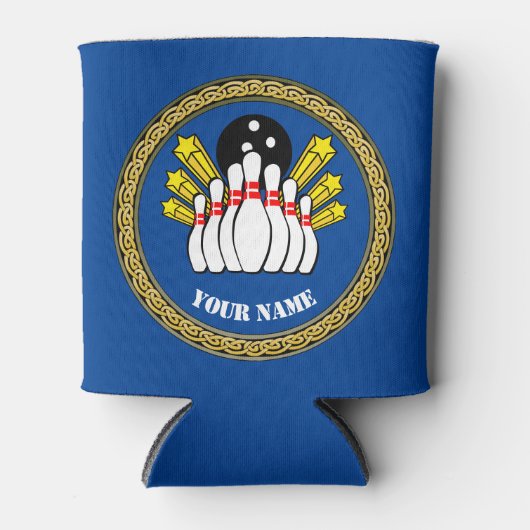 COOL! Koelbox -Bowling- Bowler - Naam toevoegen Blikjeskoeler (Voorkant)