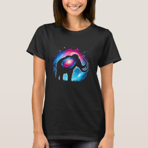 Cool Kosmische Wollige Mammoet Melkweg Grafisch Ru T-shirt