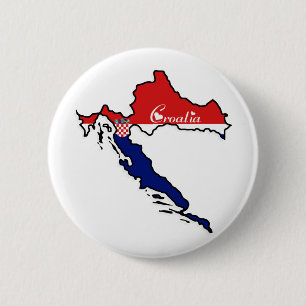 Cool Kroatië Ronde Button 5,7 Cm