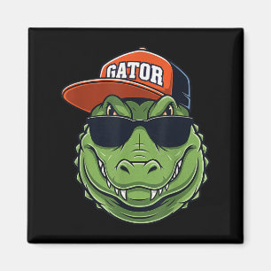 Cool Krokodil Dier Alligator Grafisch Met Pet En Z Magneet