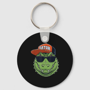 Cool Krokodil Dier Alligator Grafisch Met Pet En Z Sleutelhanger