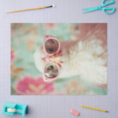 Cool Kuiken met Roze Bril Lente Decoupage Tissuepapier (Craft)