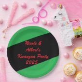 Cool Kwanzaa Dinner Party Papieren Bordje (Feest)