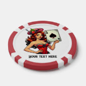 Cool  lady Casino Poker Chips (Enkel)
