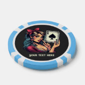 Cool  lady Casino Poker Chips (Enkel)