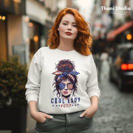 Cool Lady stemt  rommelig haar Lady Election Trui