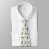 Cool lama in Heart-Shaped Sunbril Pattern Stropdas (Gebonden)
