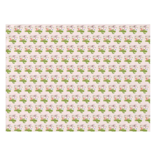 Cool lama in Heart-Shaped Sunbril Pattern Tafelkleed (Voorkant (Horizontaal))