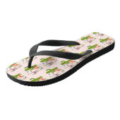Cool lama in Heart-Shaped Sunbril Pattern Teenslippers (Schuin)