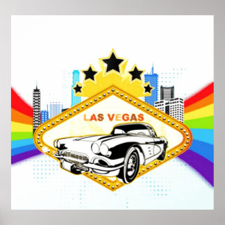 Cool Las Vegas vectorPoster Poster