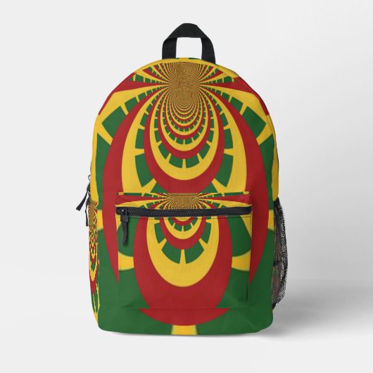 COOL Latest Jamaica's Rasta-kleuren Bedrukte Rugzak (Voorkant)