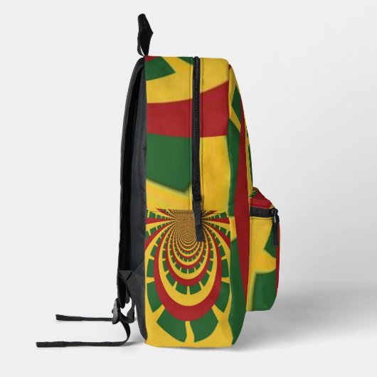 COOL Latest Jamaica's Rasta-kleuren Bedrukte Rugzak (Links)