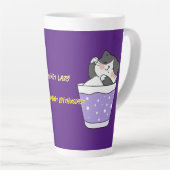 Cool Lazy Chat Latte Mugs (Angle droit)