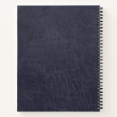 Cool Leather Metal Stripe Bold Monogram Notitieboek (Achterkant)
