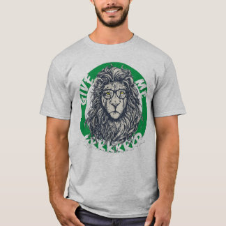 Cool Leeuw met Bril Grafisch T-shirt