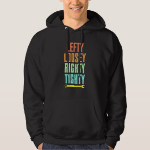 Cool Lefty Loosey Righty Tighty Wright Artwork Rep Hoodie