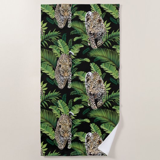 Cool Leopards Motif serviette de plage (Devant)