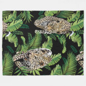 Cool Leopards Motifs couvertures de toison (Devant (Horizontal))