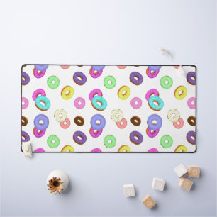 Cool leuk kleurrijk donuts patroon wit bureaumat