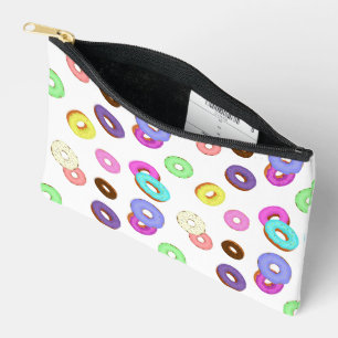 Cool leuk kleurrijk donuts patroon wit etui
