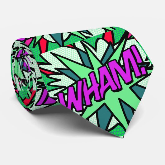Cool leuk stripboek WHAM Superheld  Stropdas (Opgerold)