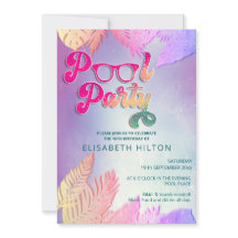 Cool leuk zomerscript poolparty verjaardag