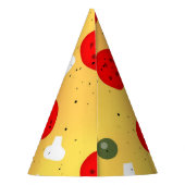 Cool leuke pizza party kinderen verjaardag feesthoedjes (Achterkant)