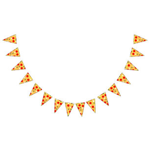 Cool leuke pizza party kinderen verjaardag vlaggetjes