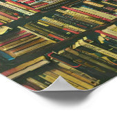 Cool Library lover-cadeau Poster (Hoek)