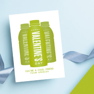 Cool limoen sport drink leuk klaslokaal Valentijn Notitiekaartje