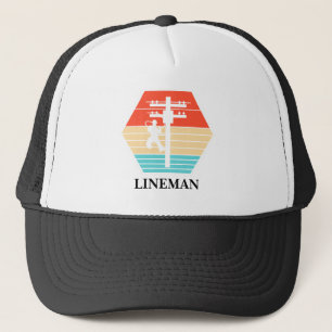 Cool Lineman zonsondergang Trucker Pet