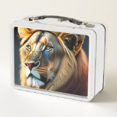 Cool Lion King Painting Art (Achterkant)