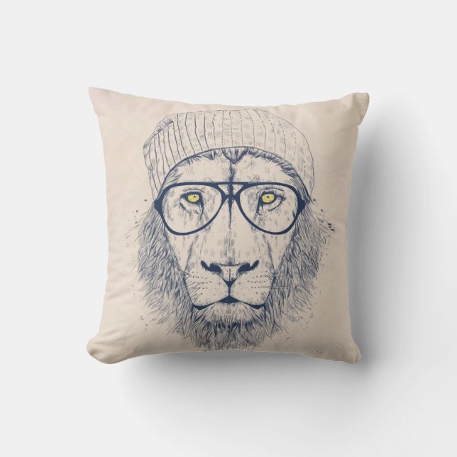 Cool lion kussen (Voorkant)