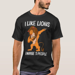 Cool Lion voor mannen Oerwoud Safari Animal T-shirt