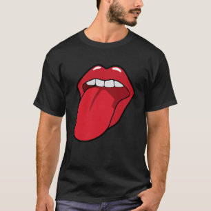 Cool Lips Bite Kiss Me Red Lips Moederdag T-shirt